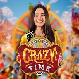 Logo of Crazy Time from Evolution at NV5 Casino
